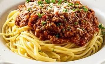 SPAGHETTI with MEAT SAUCE